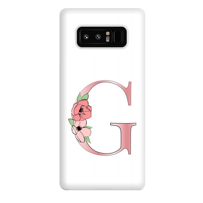 Galaxy Note 8 StrongFit Monogram Letter G by Martina