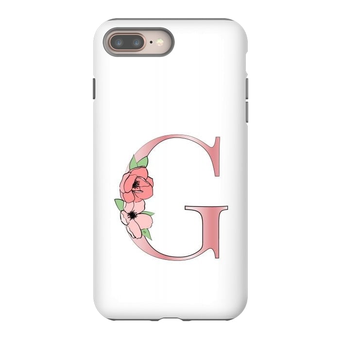 iPhone 8 plus StrongFit Monogram Letter G by Martina