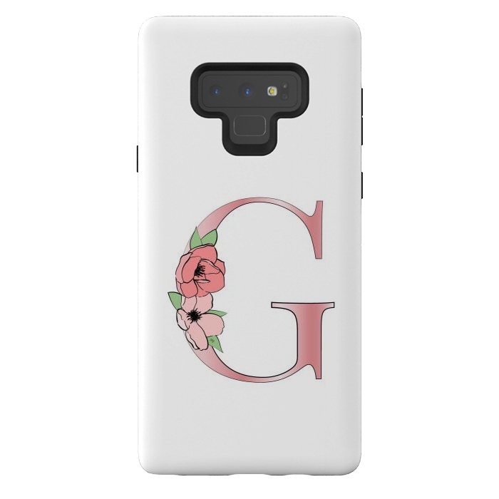 Galaxy Note 9 StrongFit Monogram Letter G by Martina