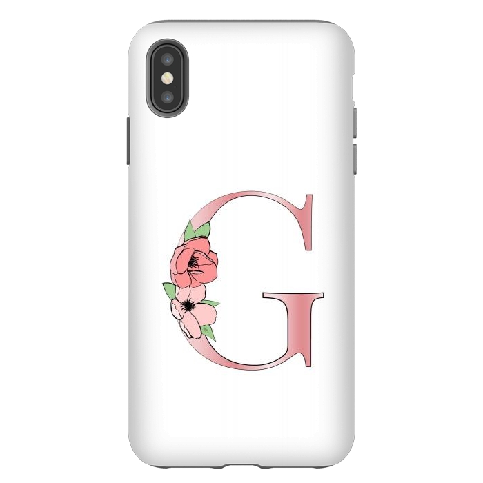 iPhone Xs Max StrongFit Monogram Letter G by Martina