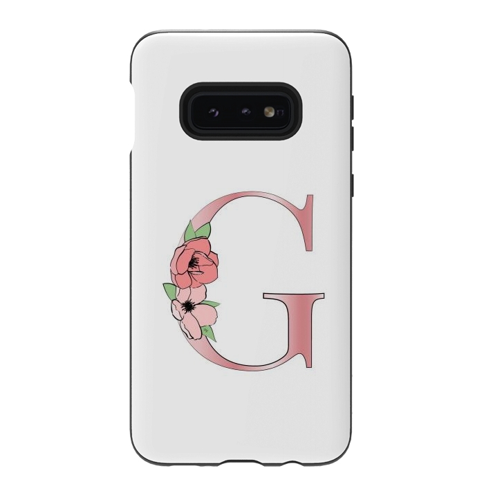 Galaxy S10e StrongFit Monogram Letter G by Martina