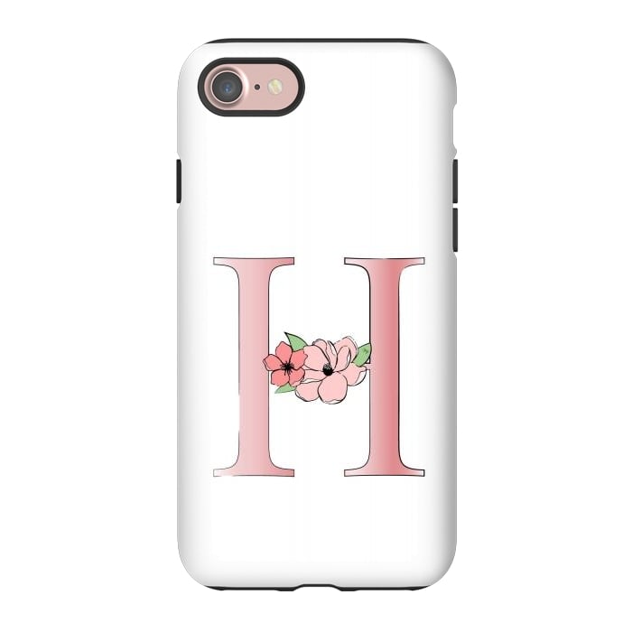 iPhone 7 StrongFit Monogram Letter H by Martina