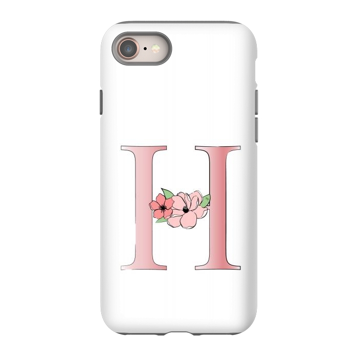 iPhone 8 StrongFit Monogram Letter H by Martina