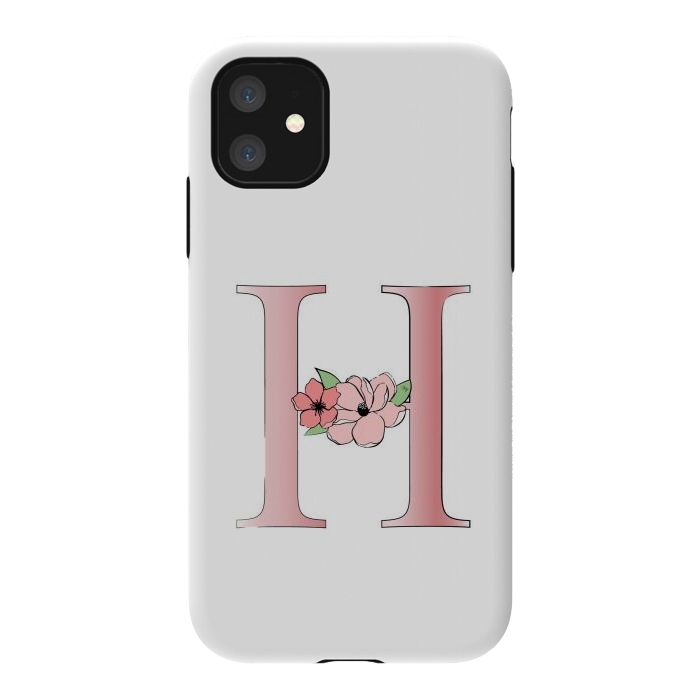 iPhone 11 StrongFit Monogram Letter H by Martina