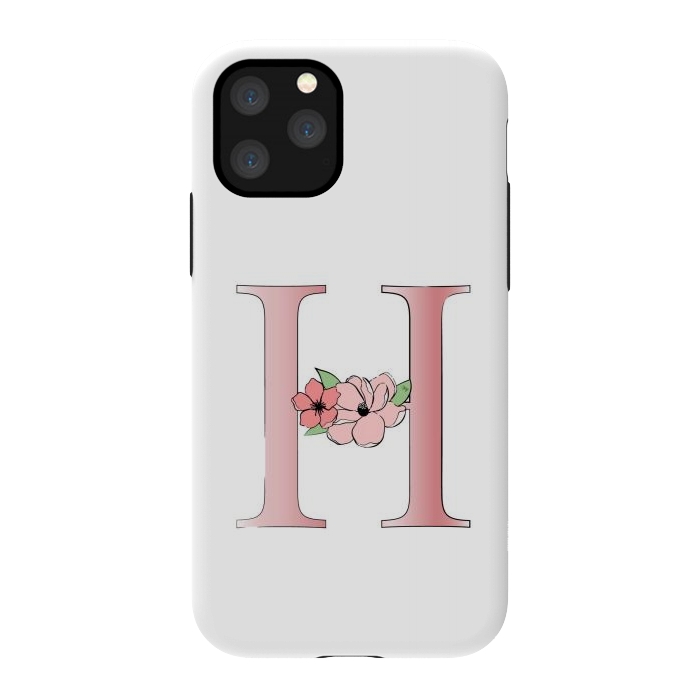 iPhone 11 Pro StrongFit Monogram Letter H by Martina