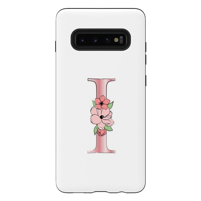 Galaxy S10 plus StrongFit Monogram Letter I by Martina