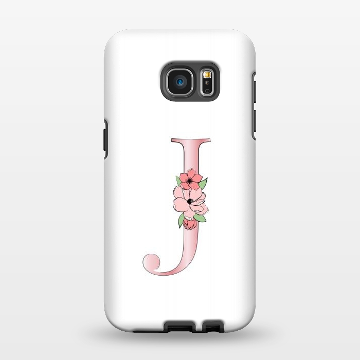 Galaxy S7 EDGE StrongFit Monogram Letter J by Martina