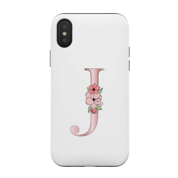 iPhone Xs / X StrongFit Monogram Letter J by Martina