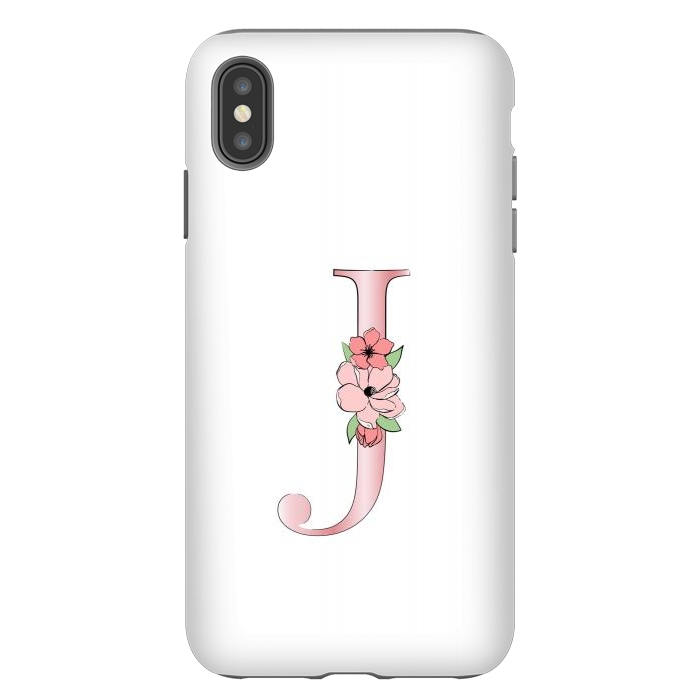 iPhone Xs Max StrongFit Monogram Letter J by Martina
