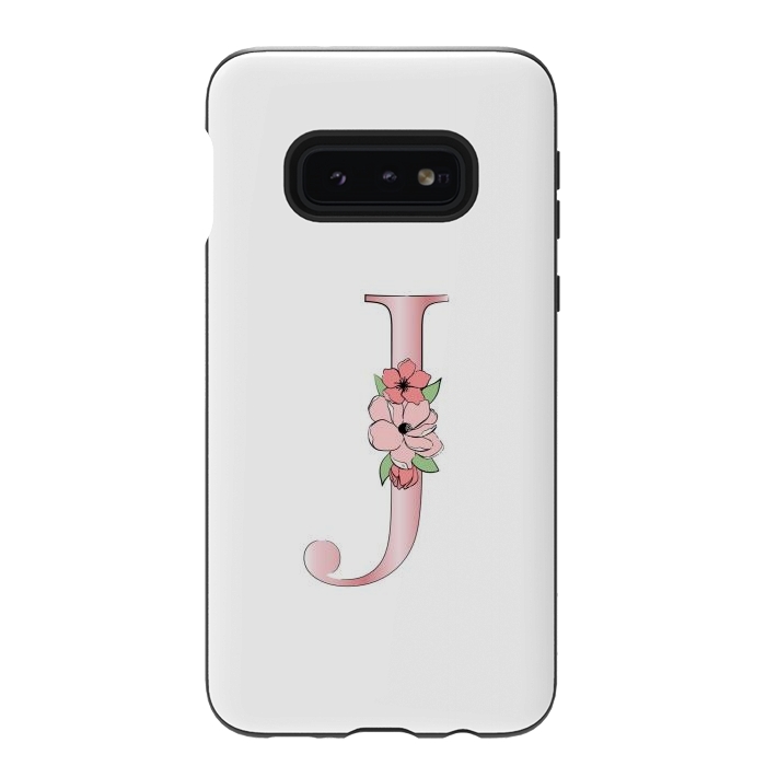 Galaxy S10e StrongFit Monogram Letter J by Martina
