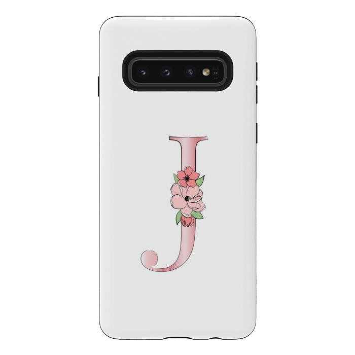 Galaxy S10 StrongFit Monogram Letter J by Martina