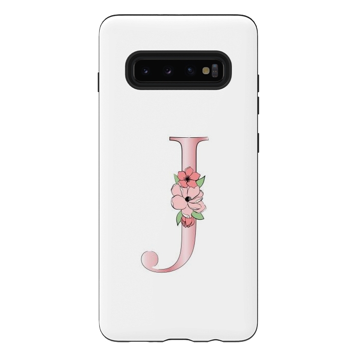 Galaxy S10 plus StrongFit Monogram Letter J by Martina