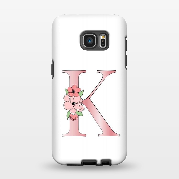 Galaxy S7 EDGE StrongFit Monogram Letter K by Martina