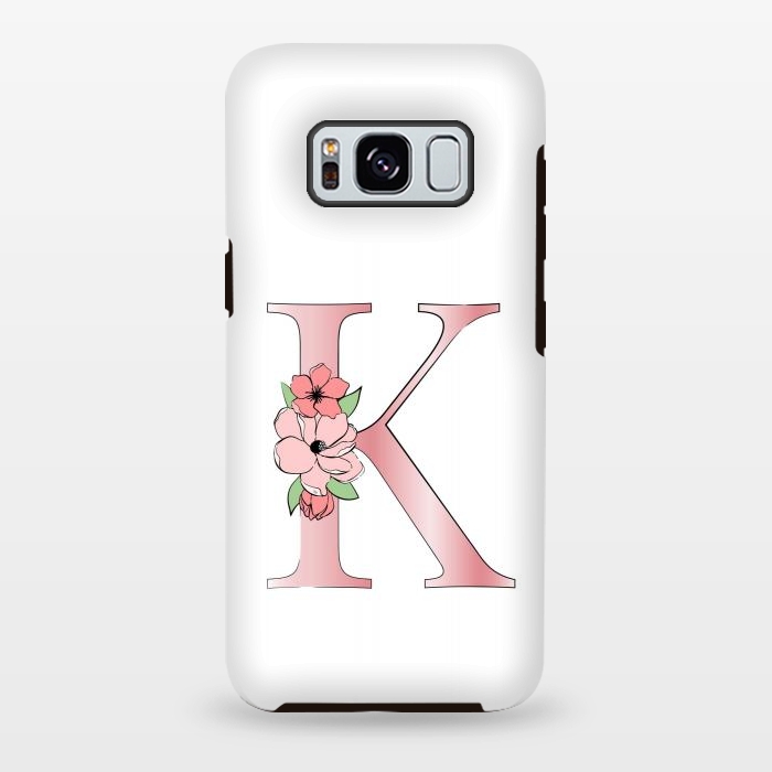 Galaxy S8 plus StrongFit Monogram Letter K by Martina