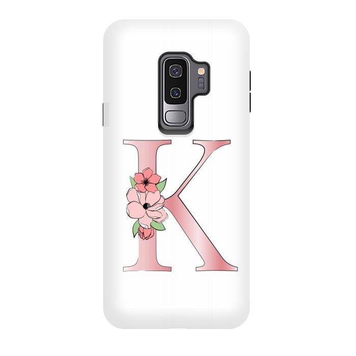 Galaxy S9 plus StrongFit Monogram Letter K by Martina