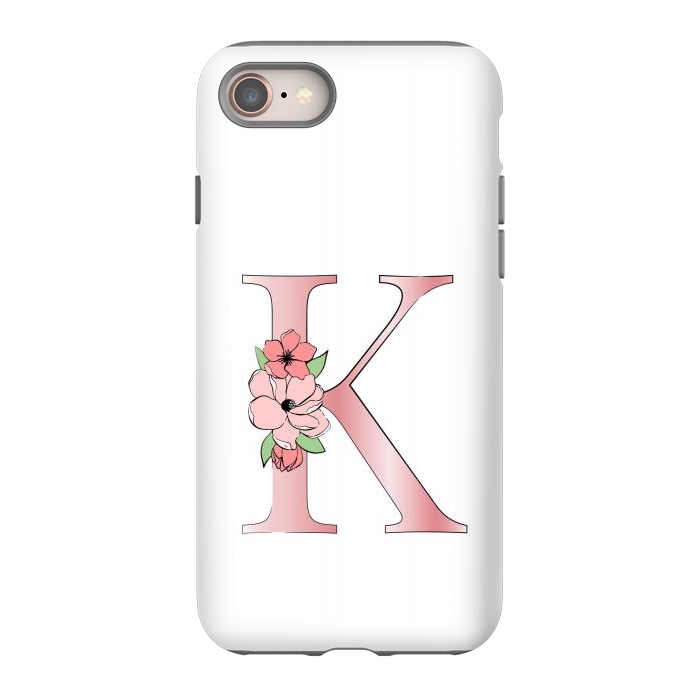 iPhone 8 StrongFit Monogram Letter K by Martina