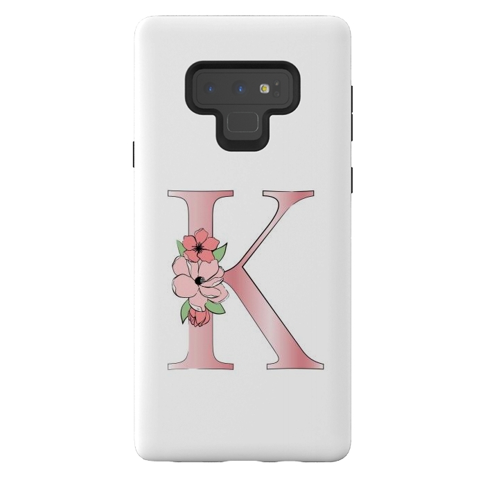 Galaxy Note 9 StrongFit Monogram Letter K by Martina