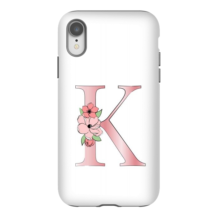 iPhone Xr StrongFit Monogram Letter K by Martina