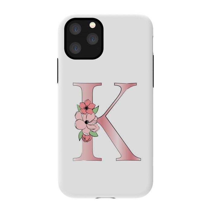 iPhone 11 Pro StrongFit Monogram Letter K by Martina