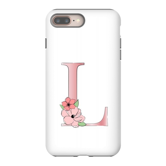 iPhone 7 plus StrongFit Monogram Letter L by Martina