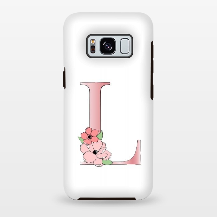 Galaxy S8 plus StrongFit Monogram Letter L by Martina
