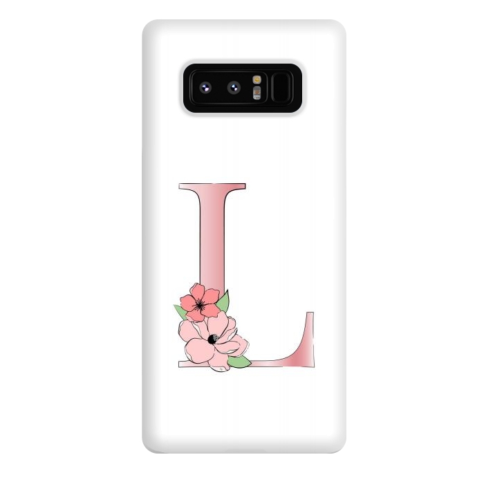 Galaxy Note 8 StrongFit Monogram Letter L by Martina