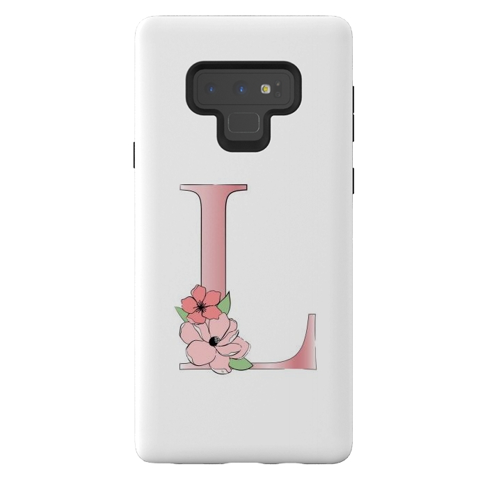 Galaxy Note 9 StrongFit Monogram Letter L by Martina