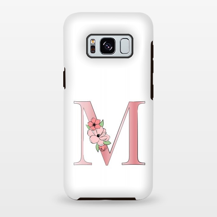 Galaxy S8 plus StrongFit Monogram Letter M by Martina