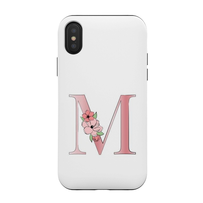 iPhone Xs / X StrongFit Monogram Letter M by Martina