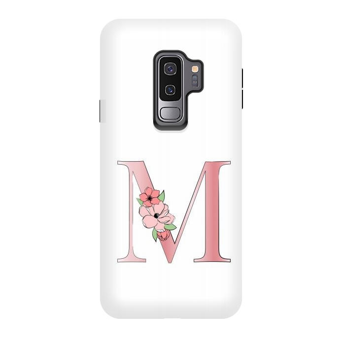 Galaxy S9 plus StrongFit Monogram Letter M by Martina
