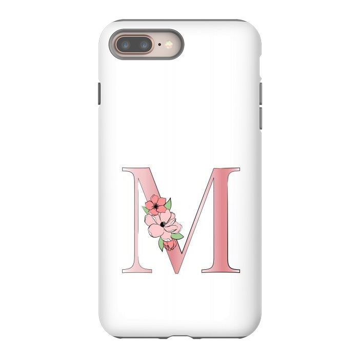 iPhone 8 plus StrongFit Monogram Letter M by Martina