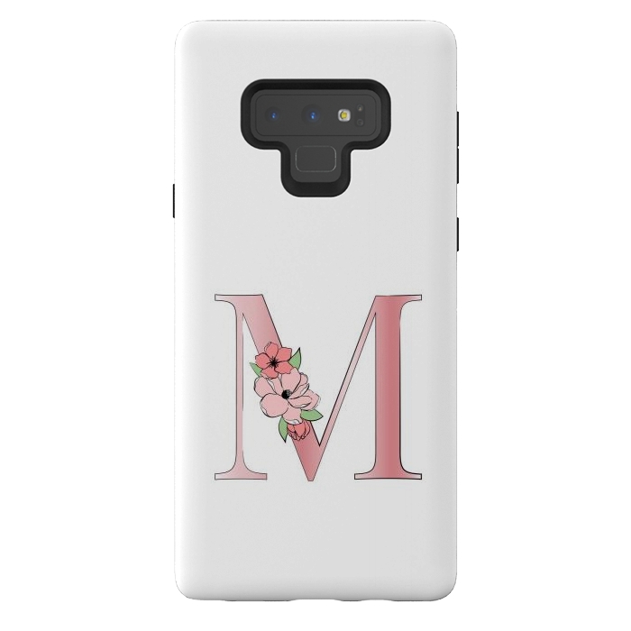 Galaxy Note 9 StrongFit Monogram Letter M by Martina