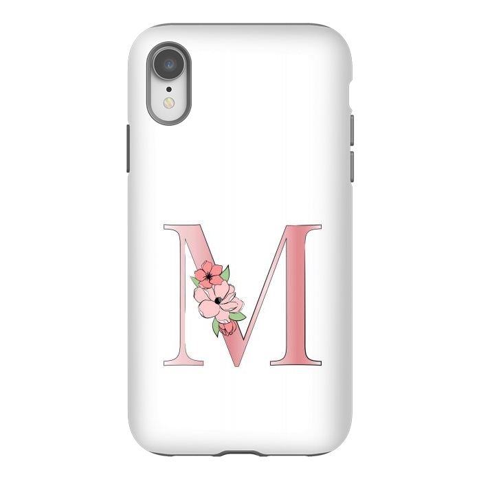 iPhone Xr StrongFit Monogram Letter M by Martina