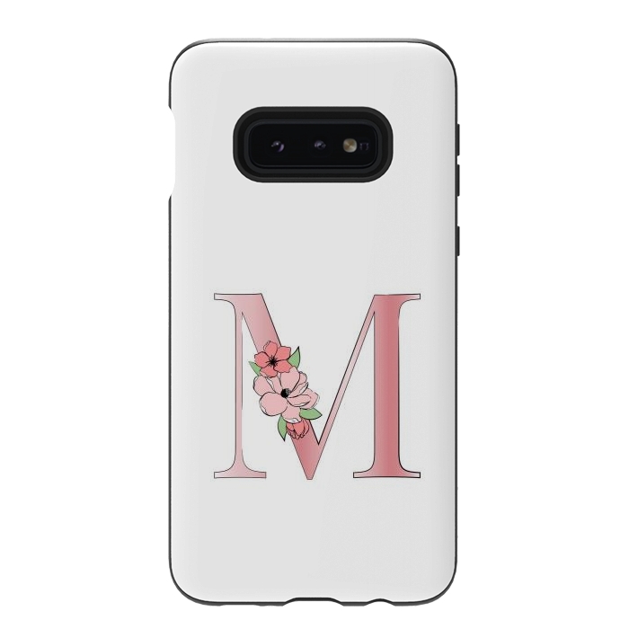 Galaxy S10e StrongFit Monogram Letter M by Martina