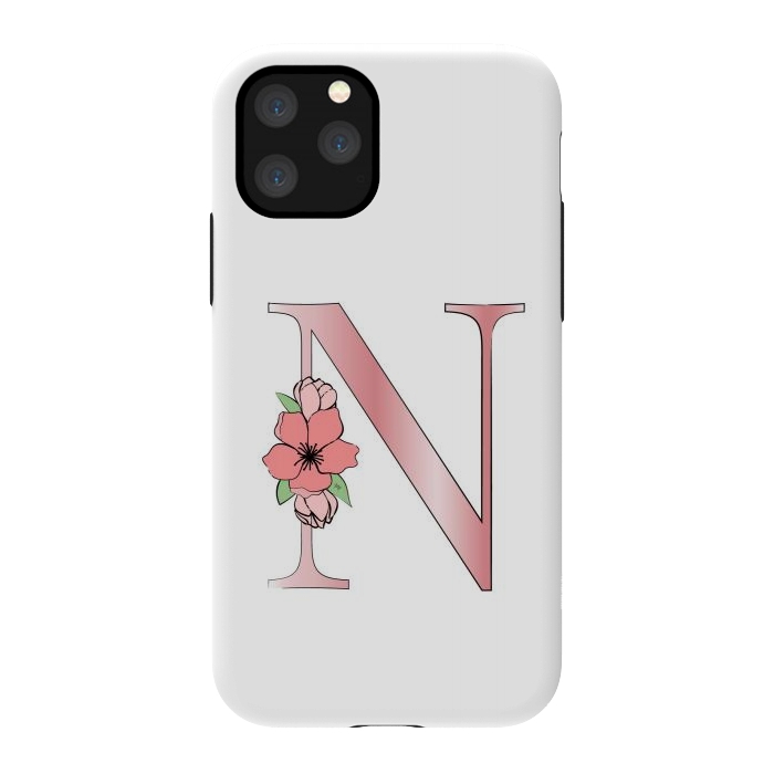 iPhone 11 Pro StrongFit Monogram Letter N by Martina