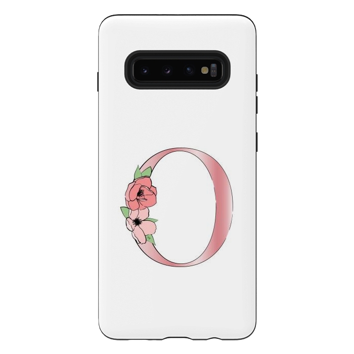 Galaxy S10 plus StrongFit Monogram Letter O by Martina
