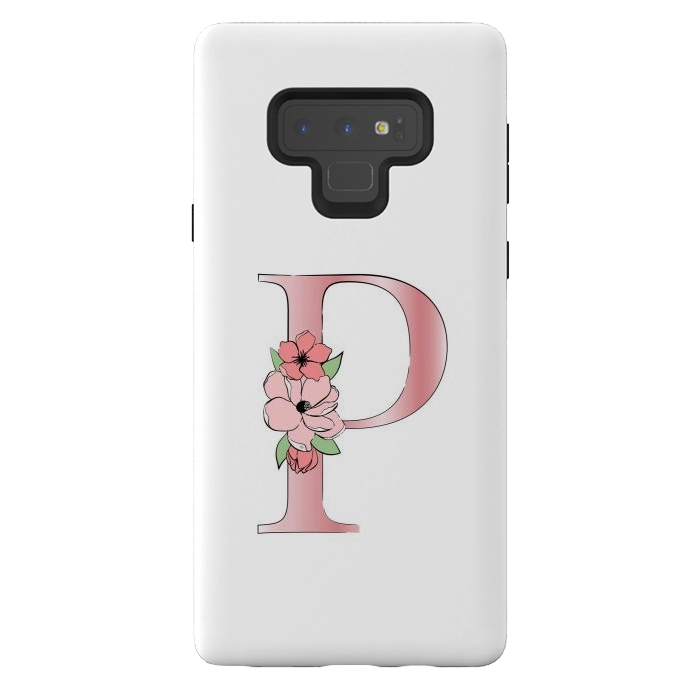 Galaxy Note 9 StrongFit Monogram Letter P by Martina