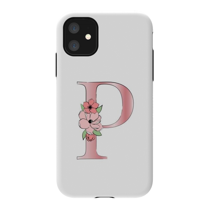 iPhone 11 StrongFit Monogram Letter P by Martina