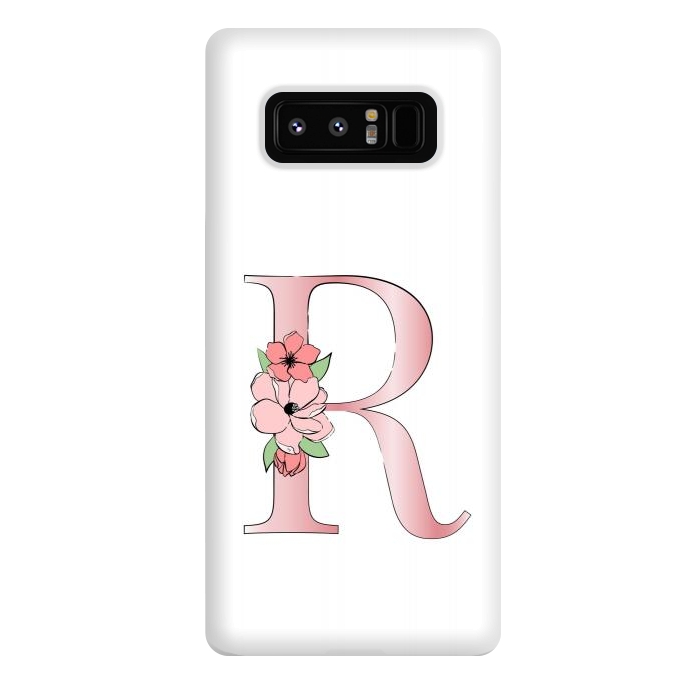 Galaxy Note 8 StrongFit Monogram Letter R by Martina