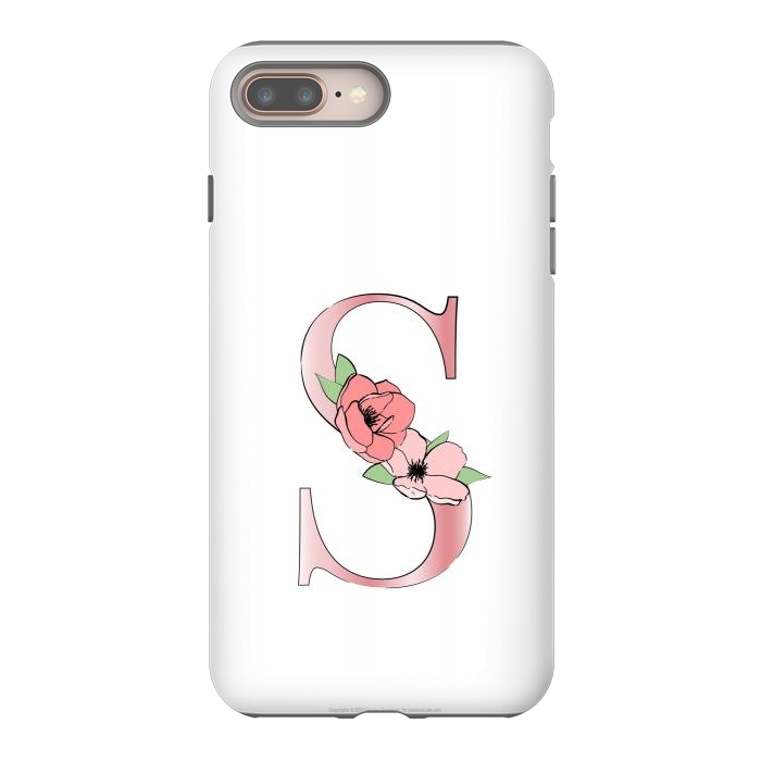 iPhone 7 plus StrongFit Monogram Letter S by Martina