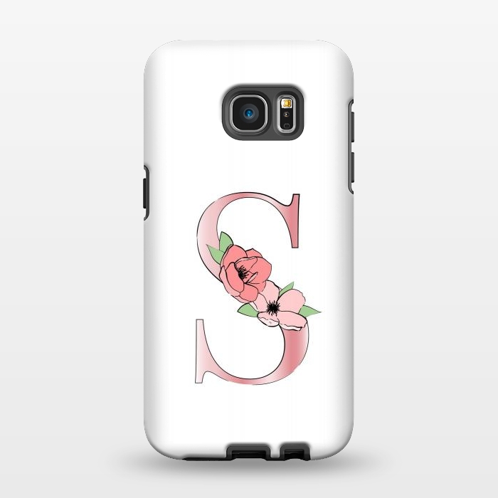 Galaxy S7 EDGE StrongFit Monogram Letter S by Martina