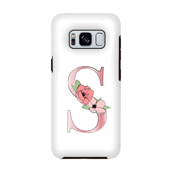 Galaxy S8 StrongFit Monogram Letter S by Martina