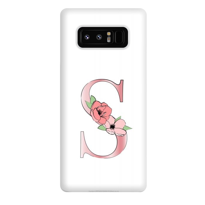 Galaxy Note 8 StrongFit Monogram Letter S by Martina