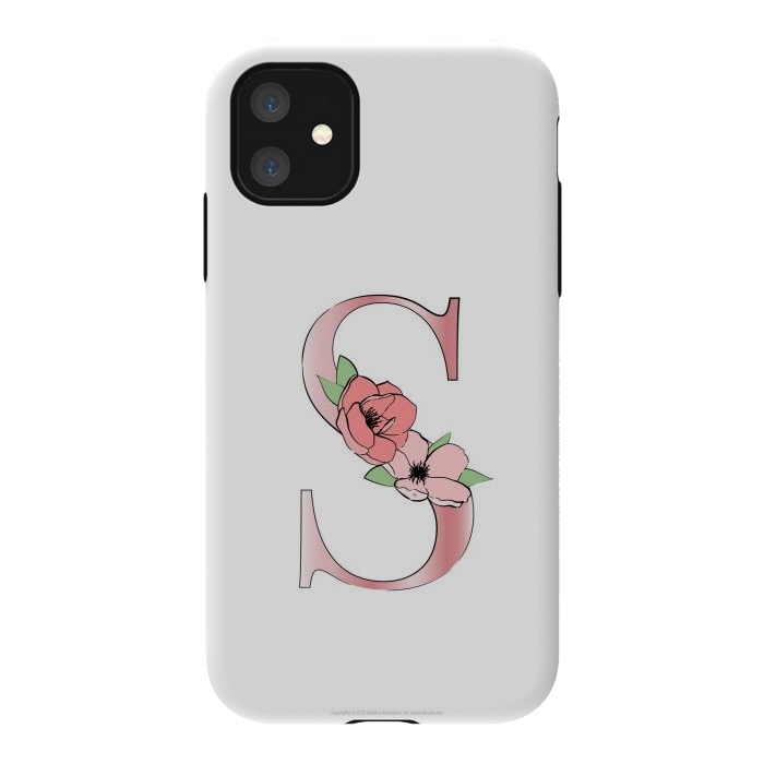 iPhone 11 StrongFit Monogram Letter S by Martina