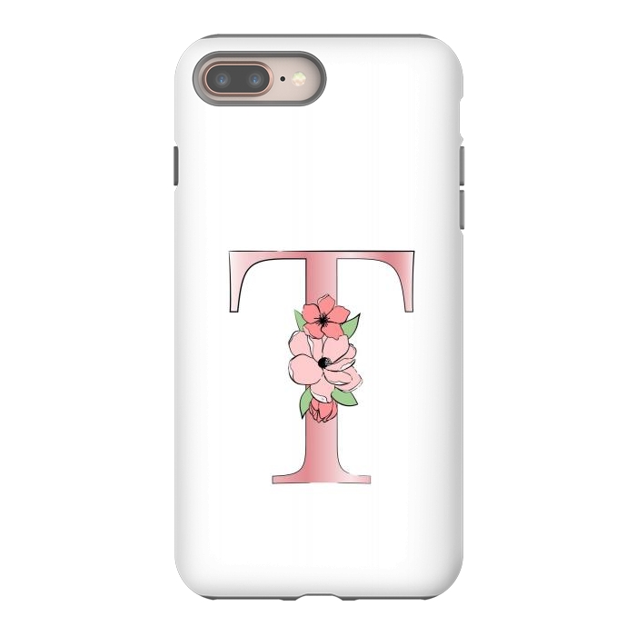 iPhone 7 plus StrongFit Monogram Letter T by Martina