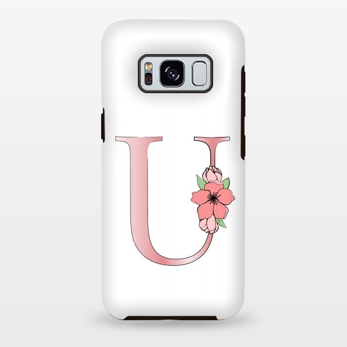 Galaxy S8 plus StrongFit Monogram Letter U by Martina