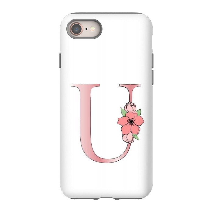 iPhone 8 StrongFit Monogram Letter U by Martina