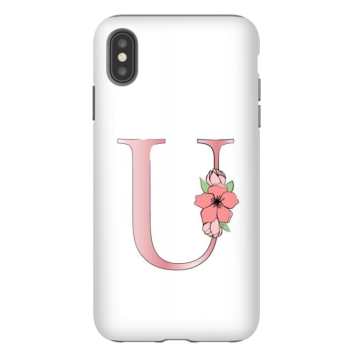 iPhone Xs Max StrongFit Monogram Letter U by Martina