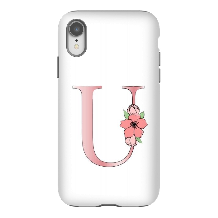 iPhone Xr StrongFit Monogram Letter U by Martina