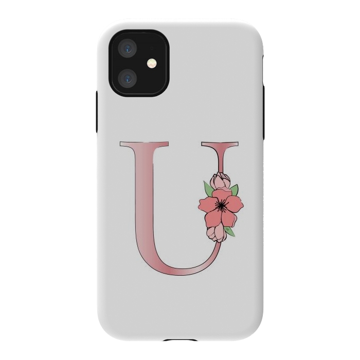 iPhone 11 StrongFit Monogram Letter U by Martina